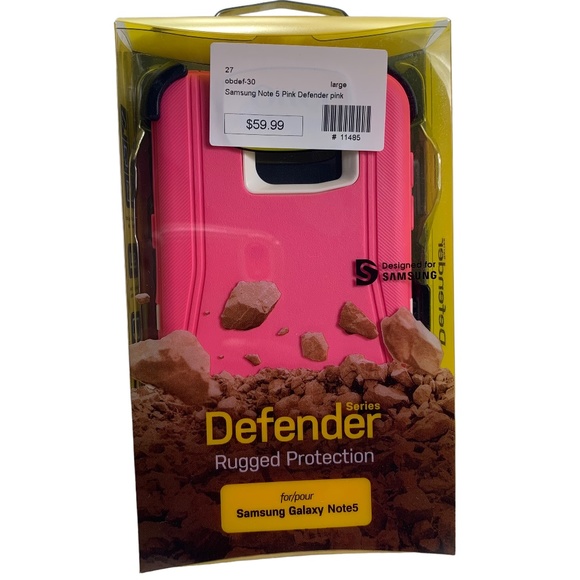 Otterbox Defender Series Pink Case Samsung Galaxy Note5 - Picture 1 of 2
